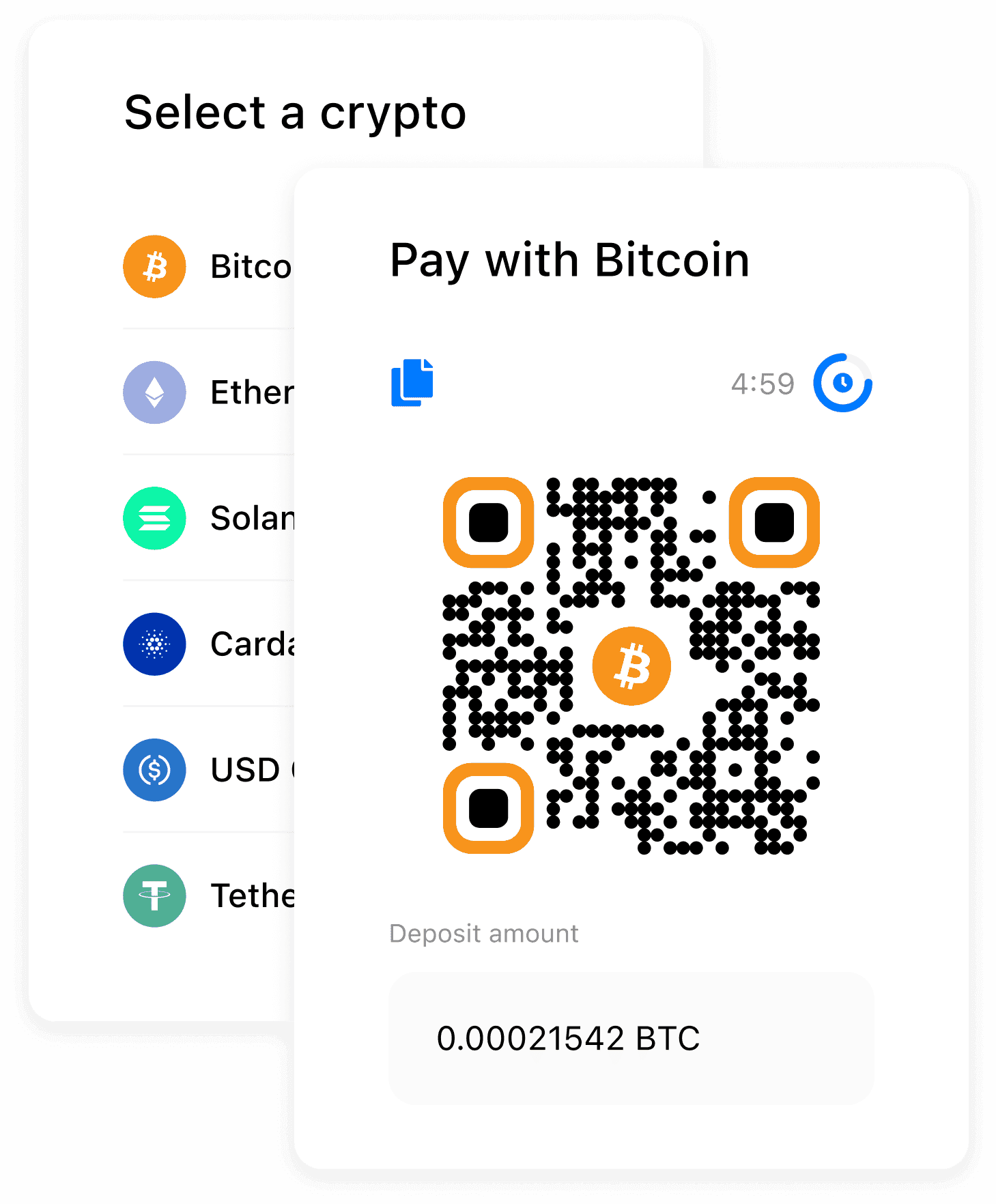 Accept crypto payments and get settled in cash