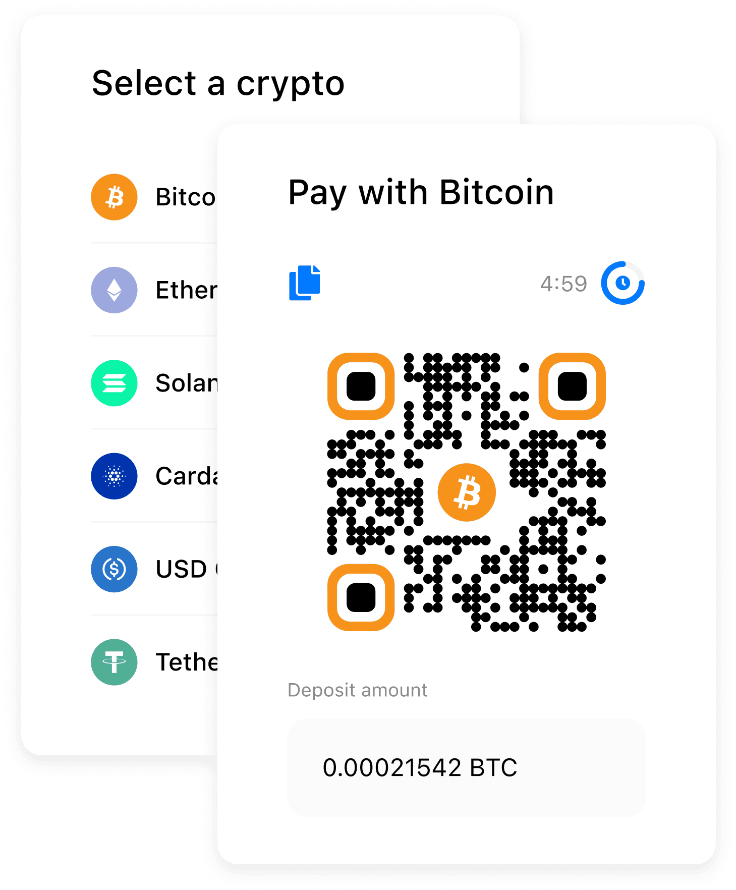 Accept crypto payments and get settled in cash